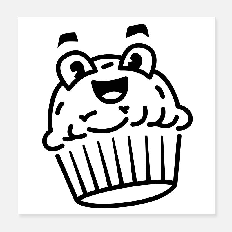 Cupcake Poster 20 x 20 cm