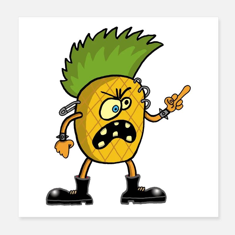 Anarchist pineapple Poster 8" x 8" (20x20 cm)
