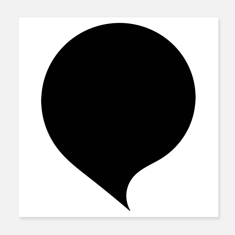 Personalize your own speech bubble Comic Poster 8" x 8" (20x20 cm)