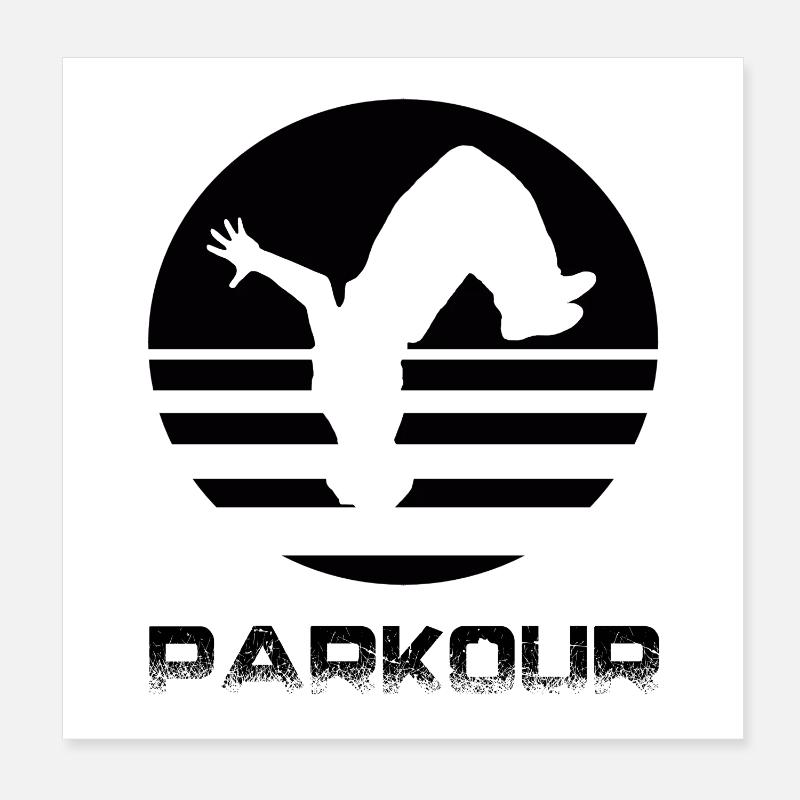 Parkour Poster 20 x 20 cm