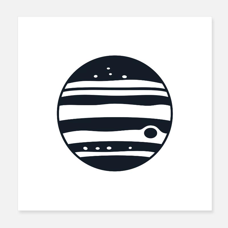 Planète Jupiter Poster 20 x 20 cm
