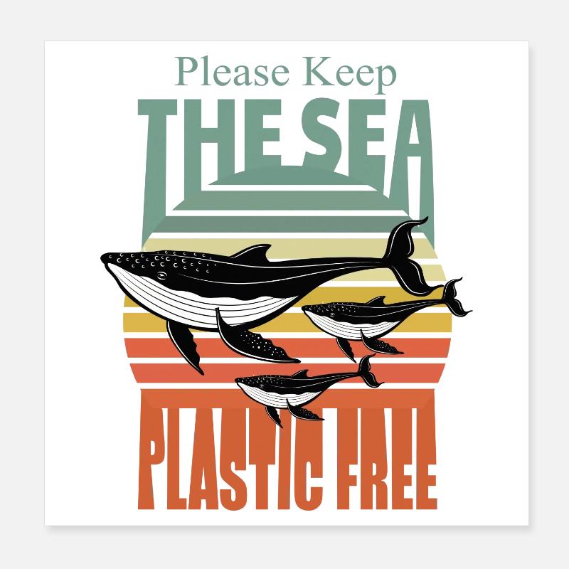 Environmental protection, animal welfare Poster 8" x 8" (20x20 cm)