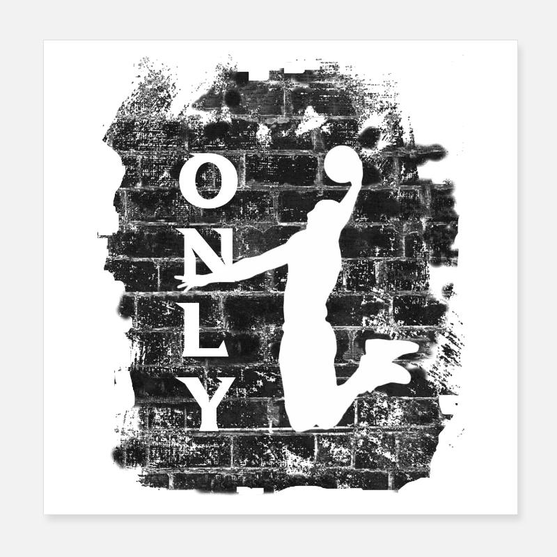 BASKET-BALL Poster 20 x 20 cm
