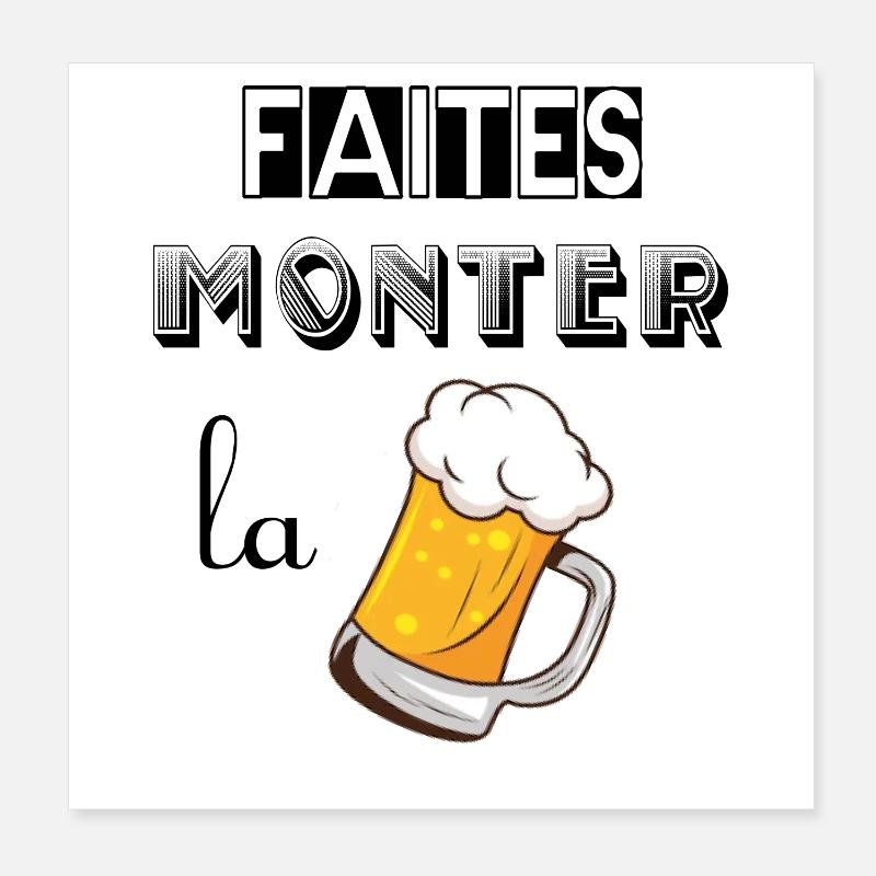Faites monter la pression Poster 20 x 20 cm