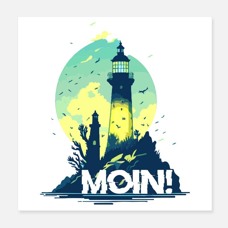 BONJOUR! Poster 20 x 20 cm