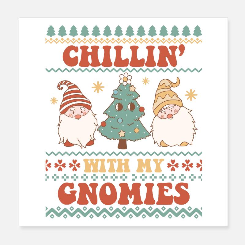 Pull de Noël moche Poster 20 x 20 cm