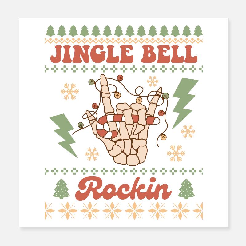 Hässlicher Weihnachtspullover Poster 20x20 cm