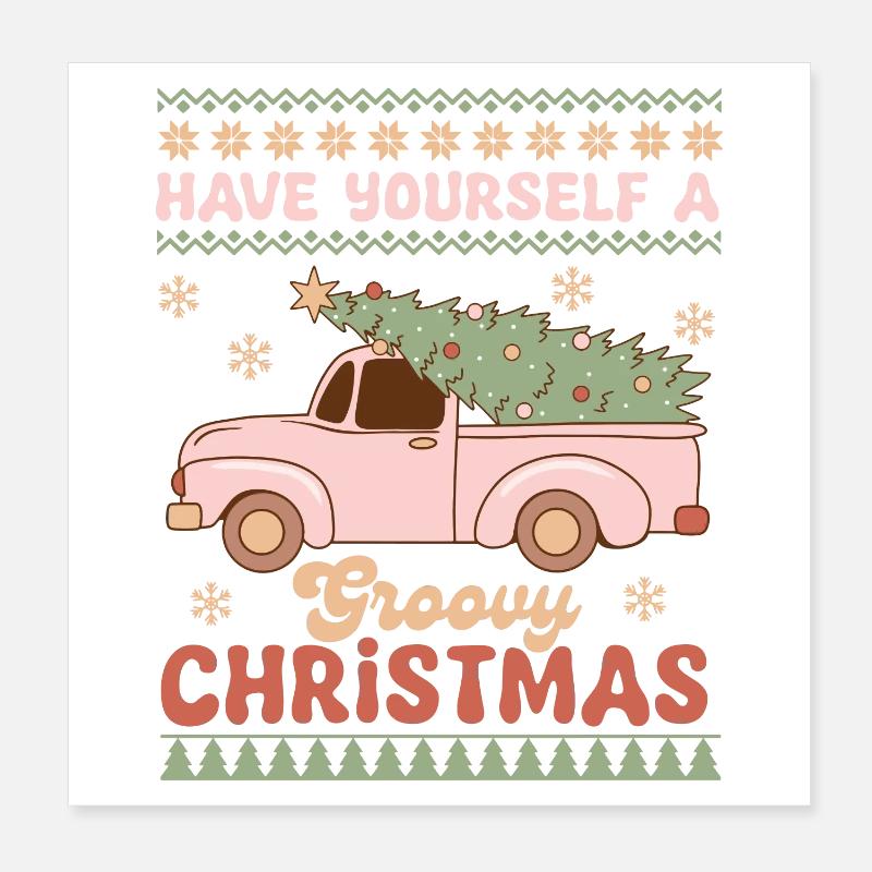 Pull de Noël moche Poster 20 x 20 cm