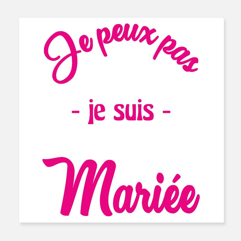 EVJF. MARIEE Poster 20 x 20 cm