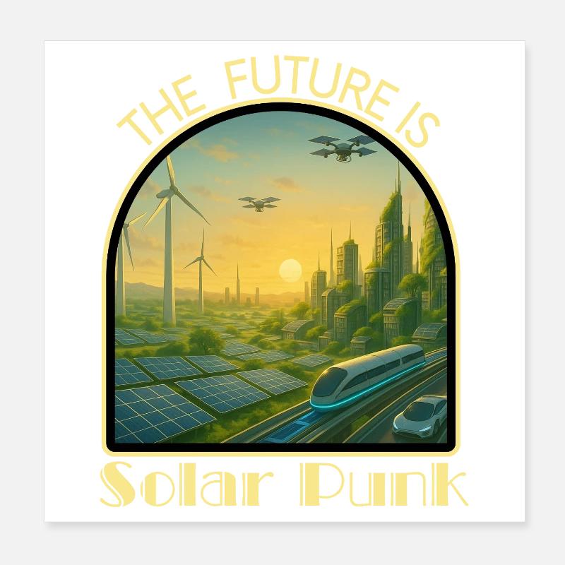 Solar_Punk2 Poster 20 x 20 cm