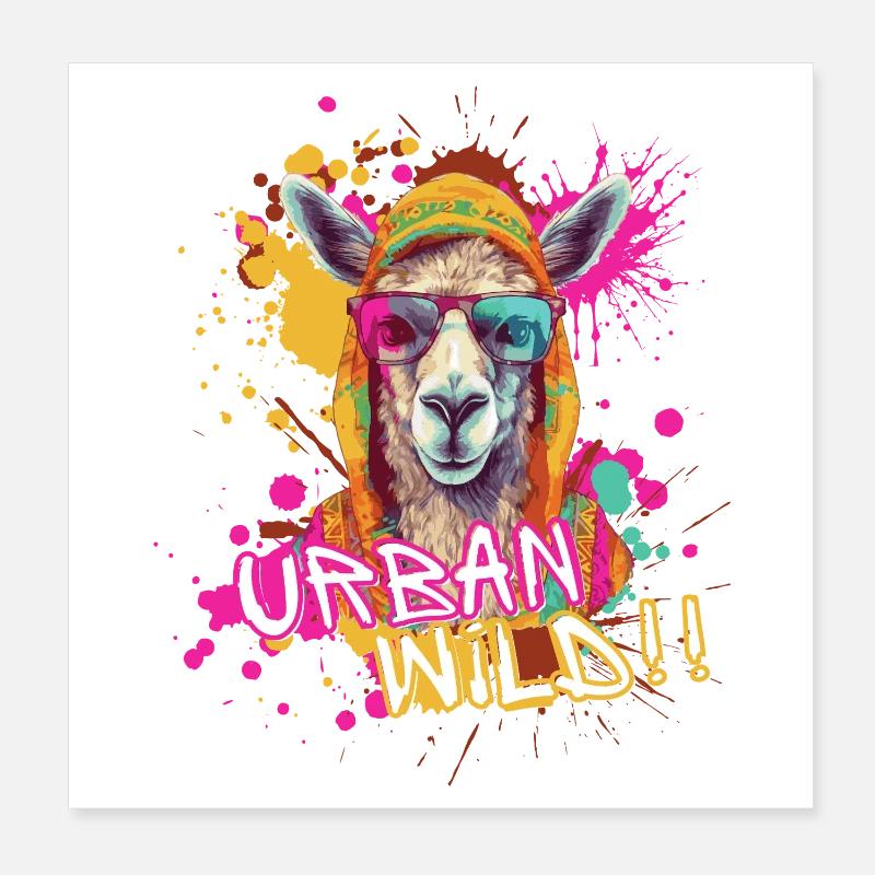 Urban Wild Poster 20 x 20 cm