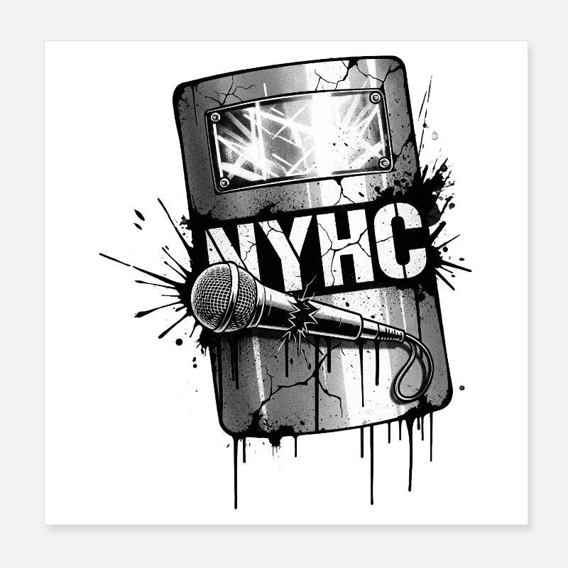 Conception artistique du graffiti du NYHC Poster 20 x 20 cm