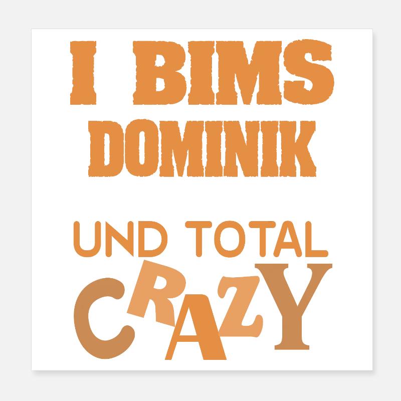 First name Dominik Poster 8" x 8" (20x20 cm)