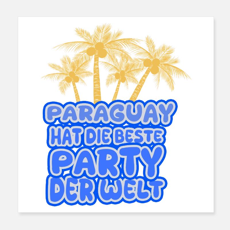 Le Paraguay comme vacances Poster 20 x 20 cm