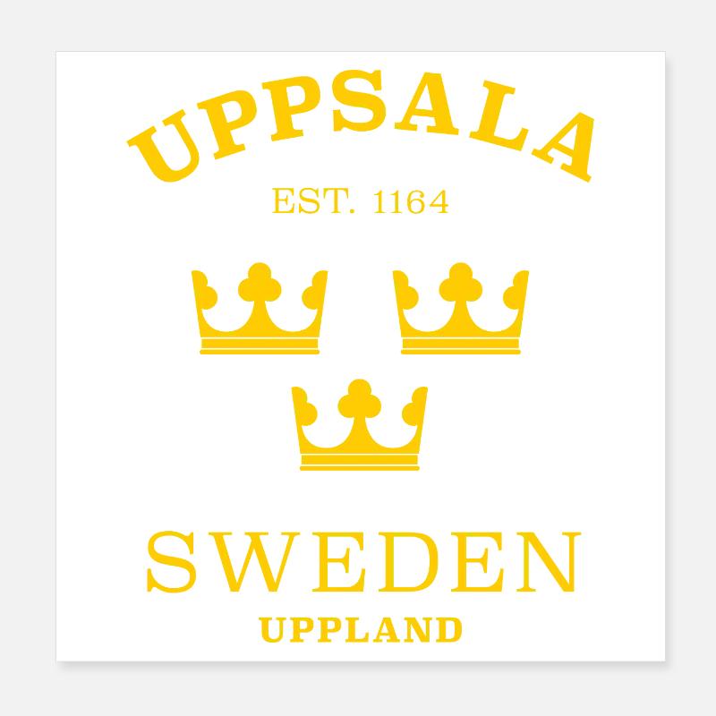 Uppsala, Suède, Suède Poster 20 x 20 cm