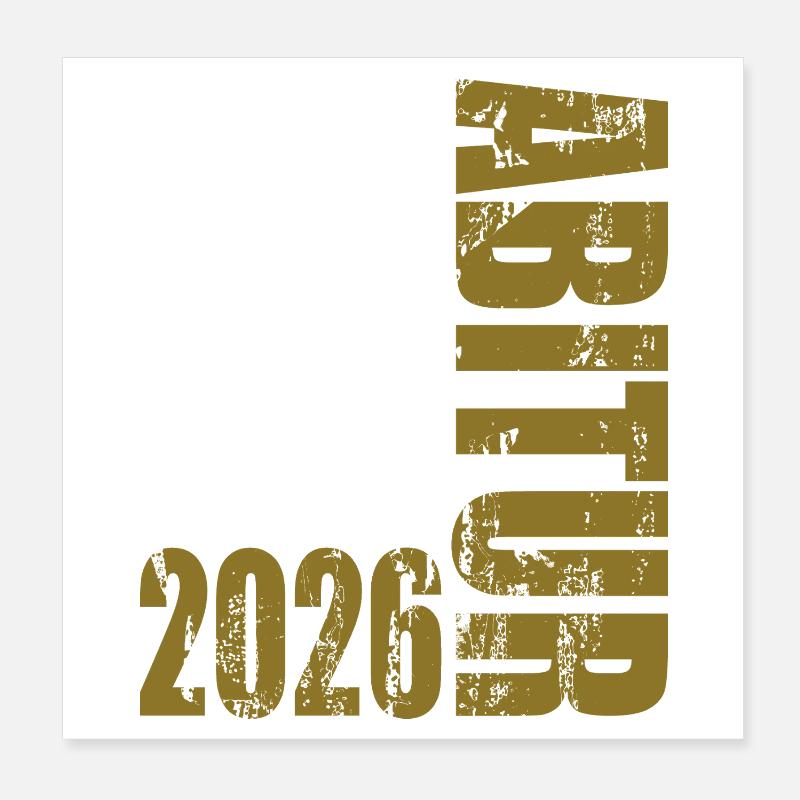 Abitur 2026 Poster 20 x 20 cm