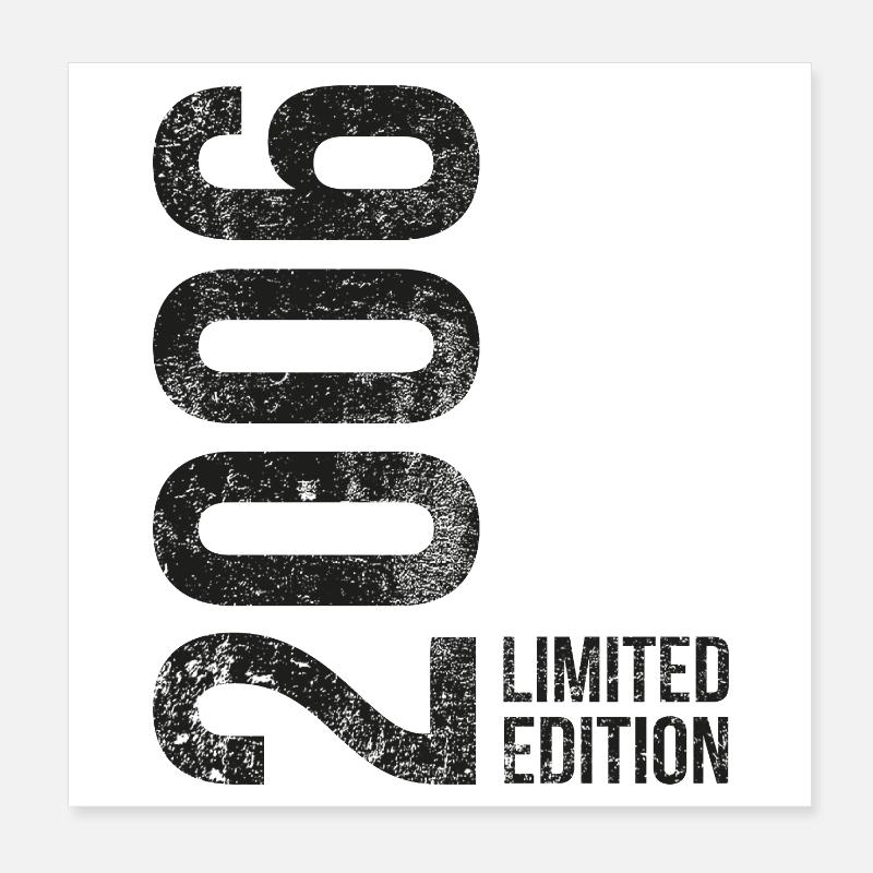 20. Geburtstag Junge Mädchen 20 Jahre 2006  Poster 20x20 cm