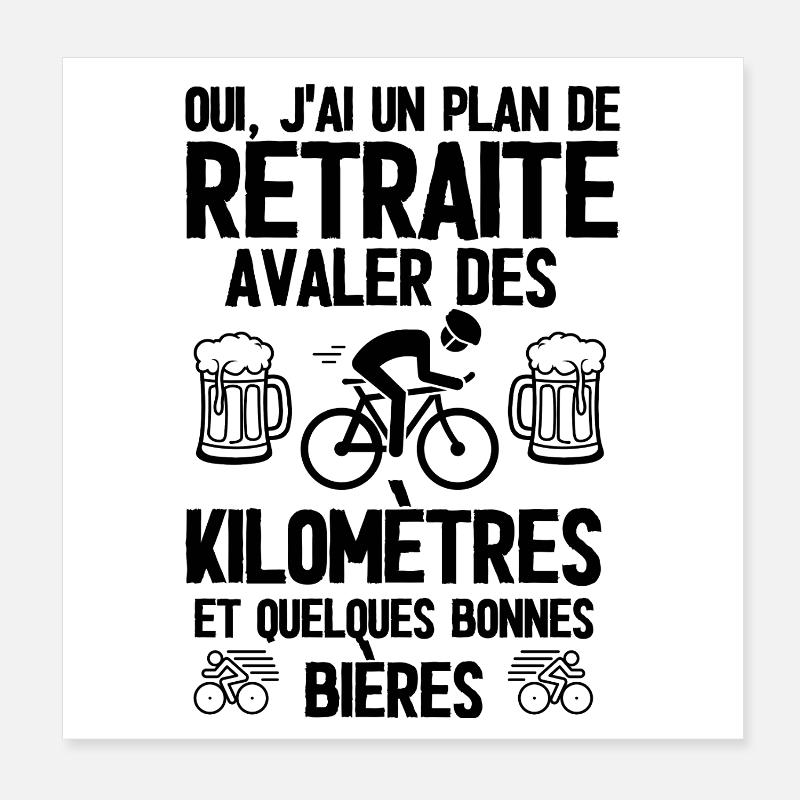 Retraité  Poster 20 x 20 cm