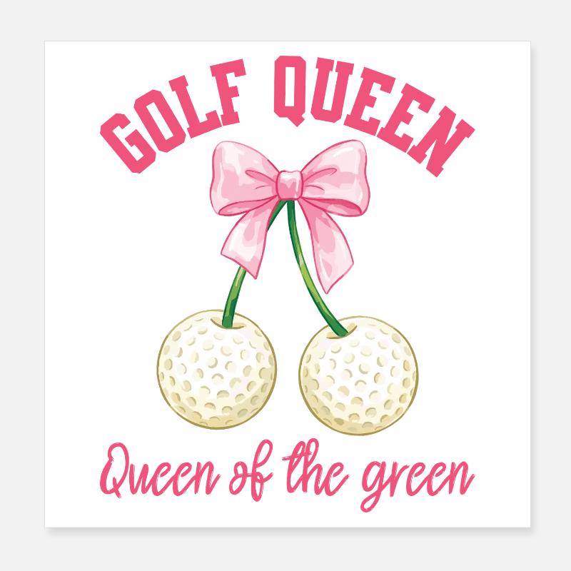 Golfeuse Drôle de Golfeuse Féminine Poster 20 x 20 cm