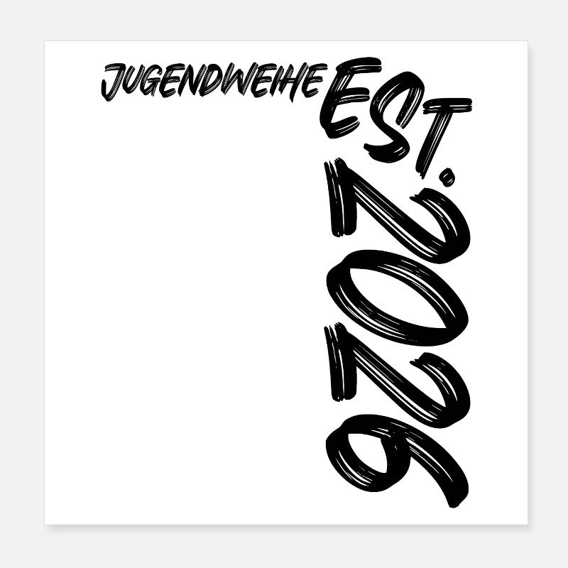 Jugendweihe Est. 2026 Poster 20 x 20 cm