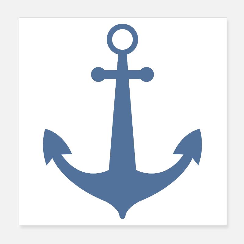 Anchor Poster 8" x 8" (20x20 cm)
