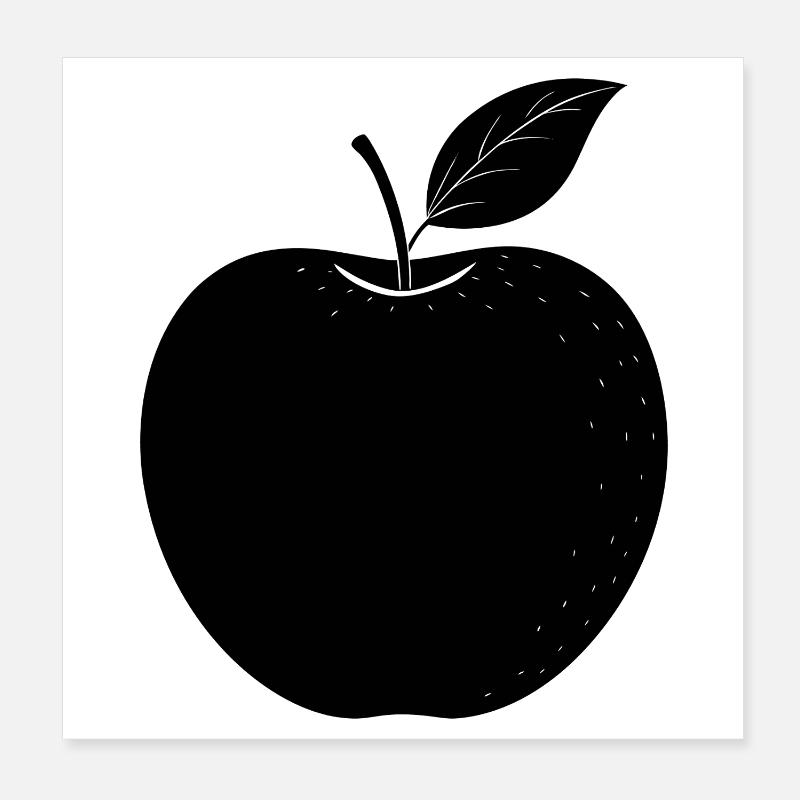 Apfel Poster 20x20 cm