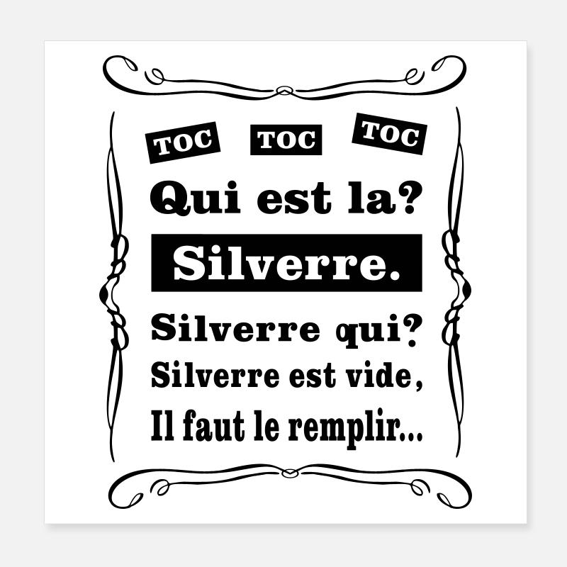 Klopf klopf klopf klopf Poster 20x20 cm