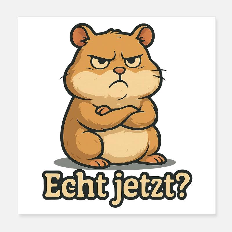 Echt jetzt Hamster Poster 20x20 cm