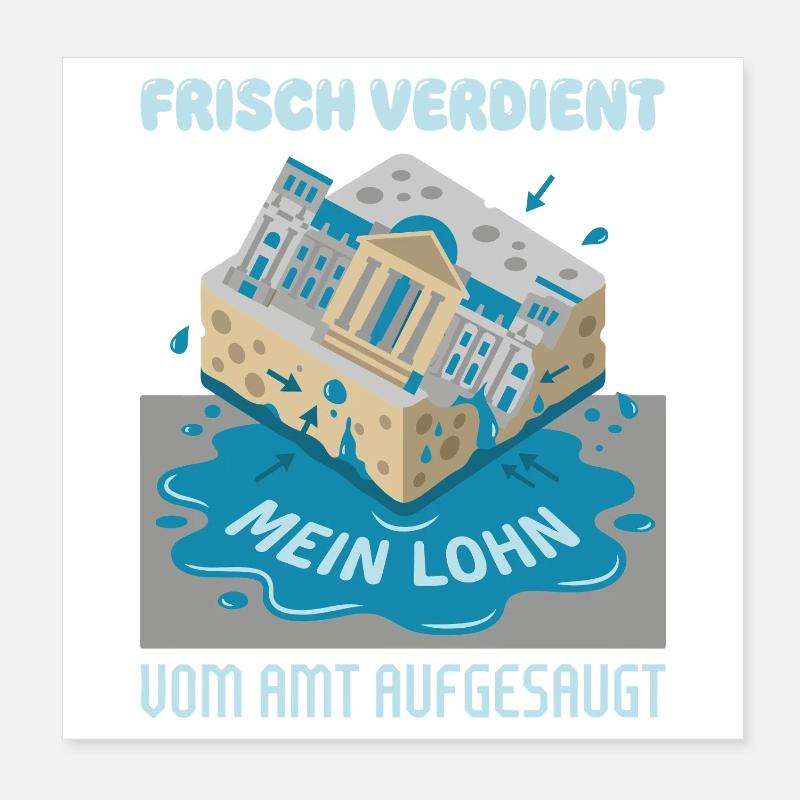 Freshly deserved absorbed by the office Poster 8" x 8" (20x20 cm)
