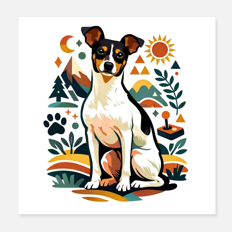 Style folklorique Bodeguero Poster 20 x 20 cm