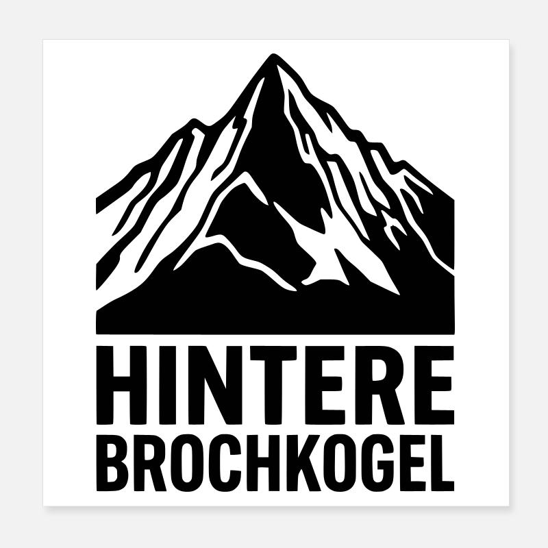 Hintere Brochkogel Poster 20x20 cm