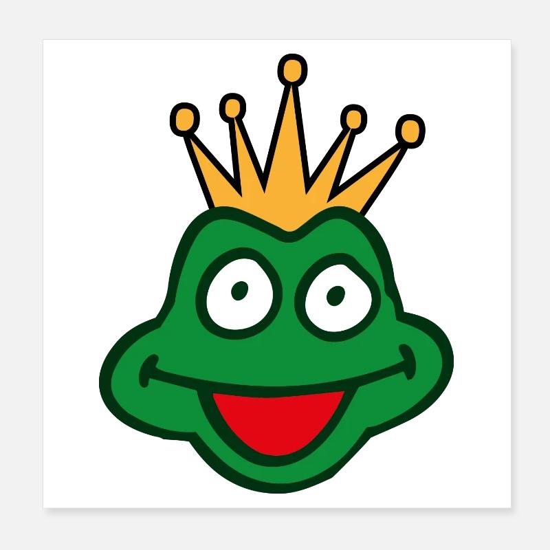 frog Prince Poster 8" x 8" (20x20 cm)