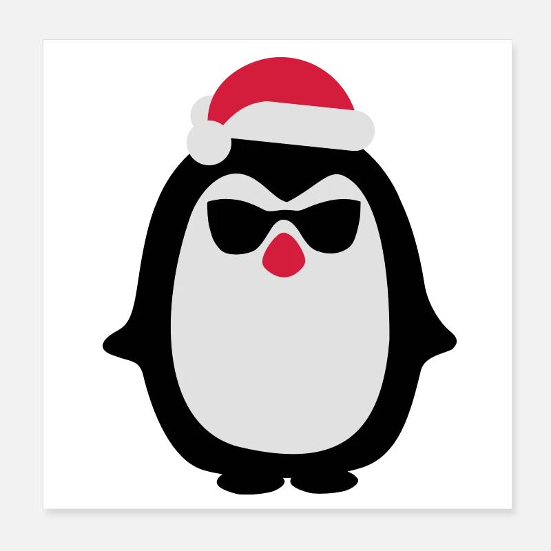 Pinguin Poster 20x20 cm