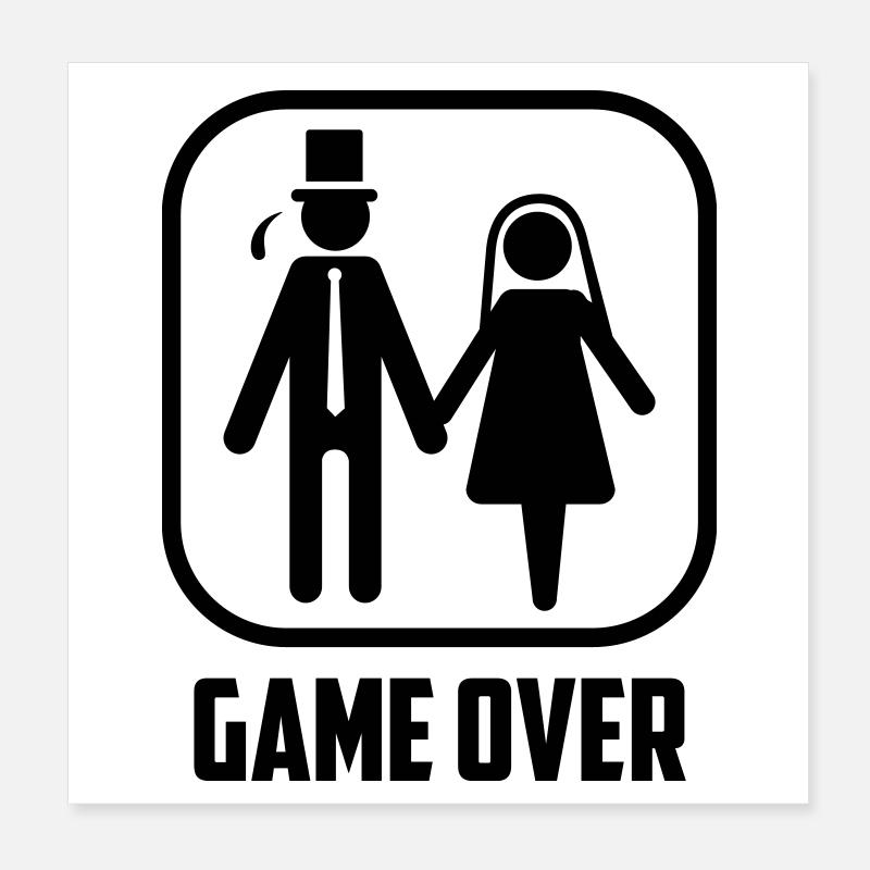 stag hen night bachelor party Poster 8" x 8" (20x20 cm)