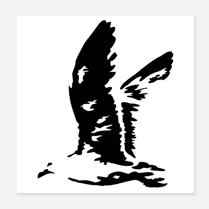 mouette Poster 20 x 20 cm
