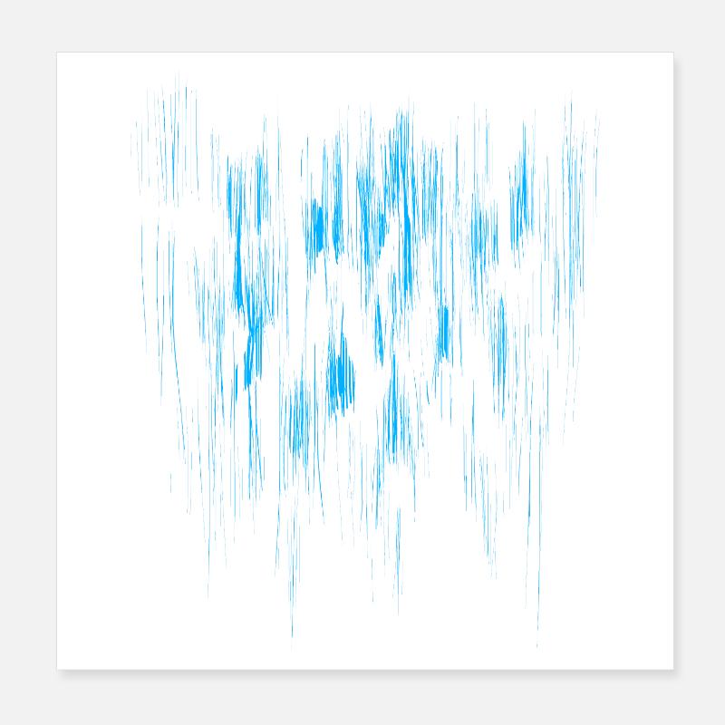 Fond Abstrait / BLEU Poster 20 x 20 cm