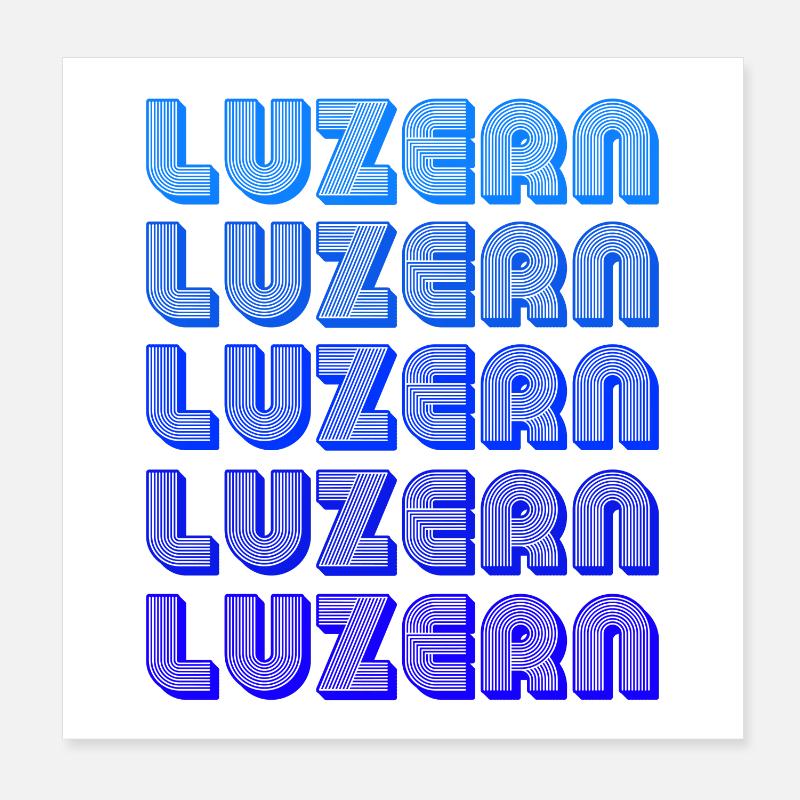 Lucerne Poster 8" x 8" (20x20 cm)