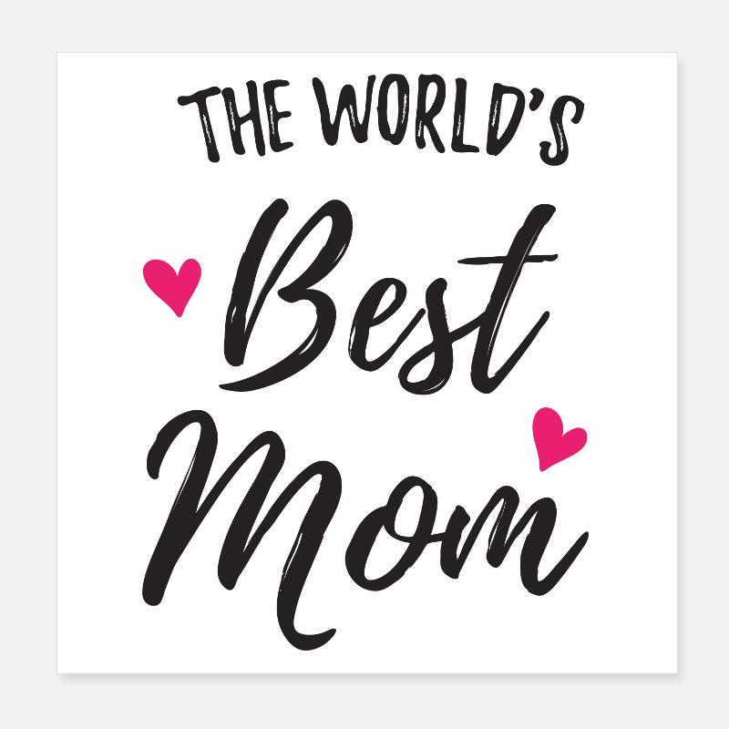 Die beste Mutter der Welt Poster 20x20 cm