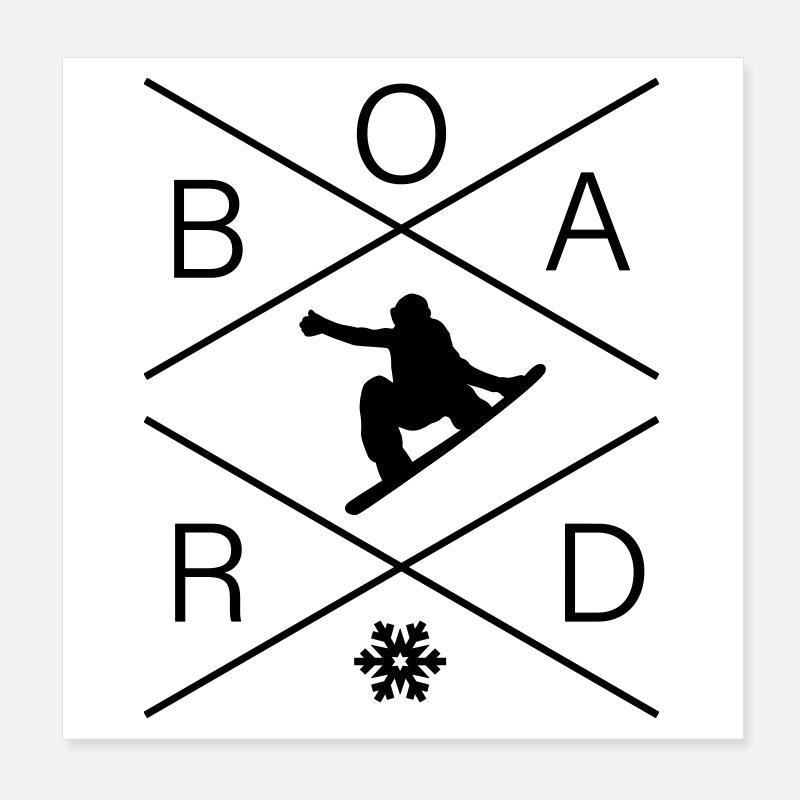 BOARD Poster 20 x 20 cm