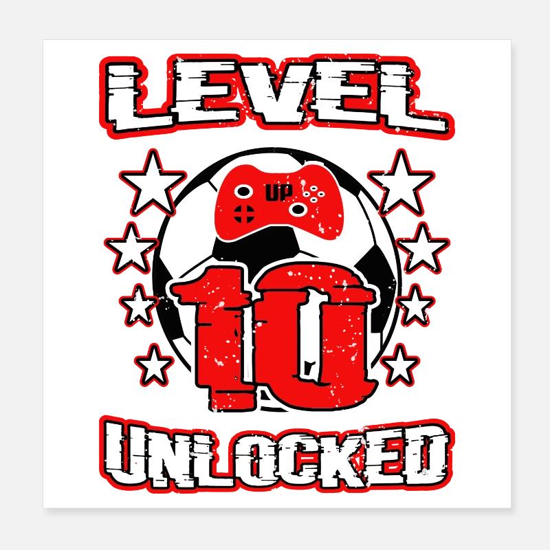 Anniversaire d’enfant 10 ans Poster 20 x 20 cm