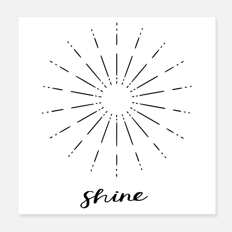 Shine Poster 20x20 cm