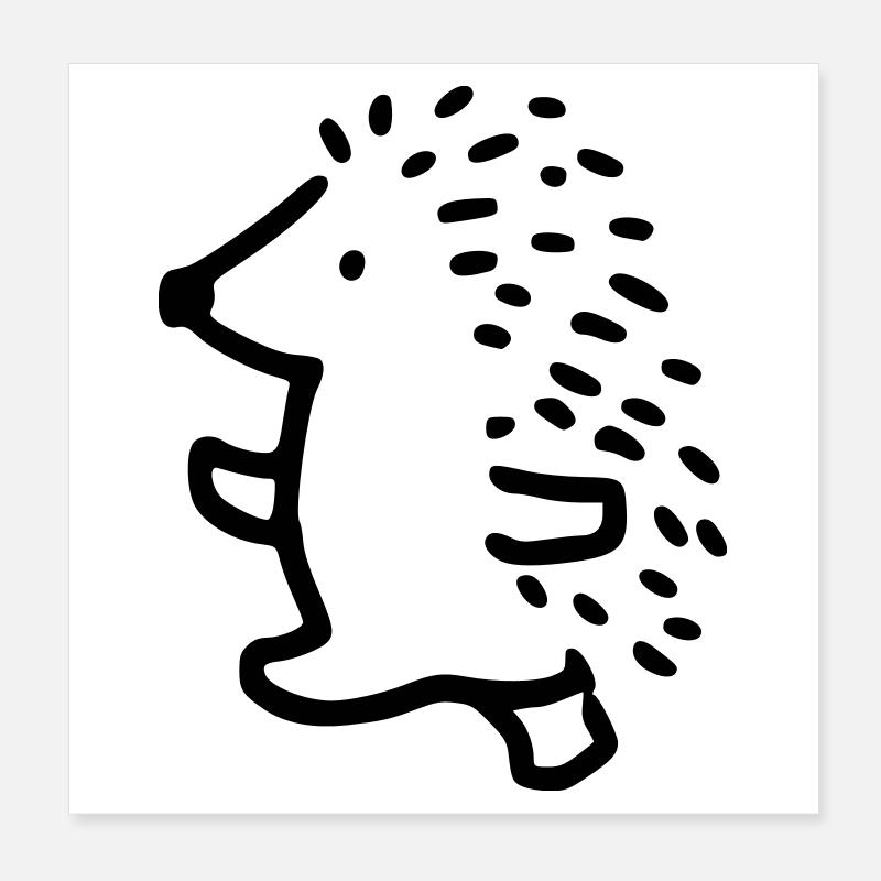 Igel Poster 20x20 cm