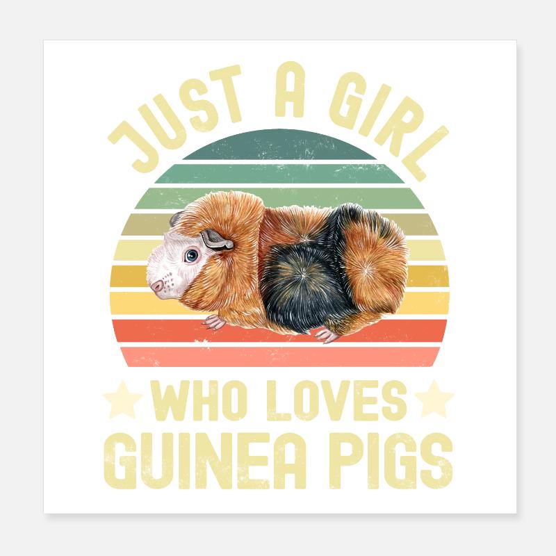Guinea pig Poster 8" x 8" (20x20 cm)