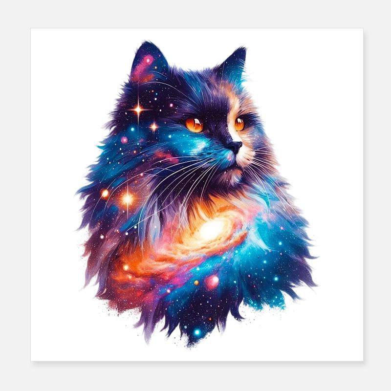 Chat Poster 20 x 20 cm