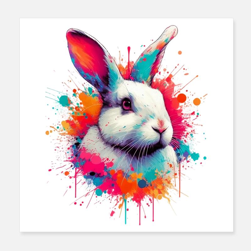 Lapin Poster 20 x 20 cm