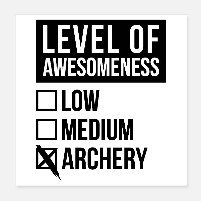 Archery Poster 8" x 8" (20x20 cm)