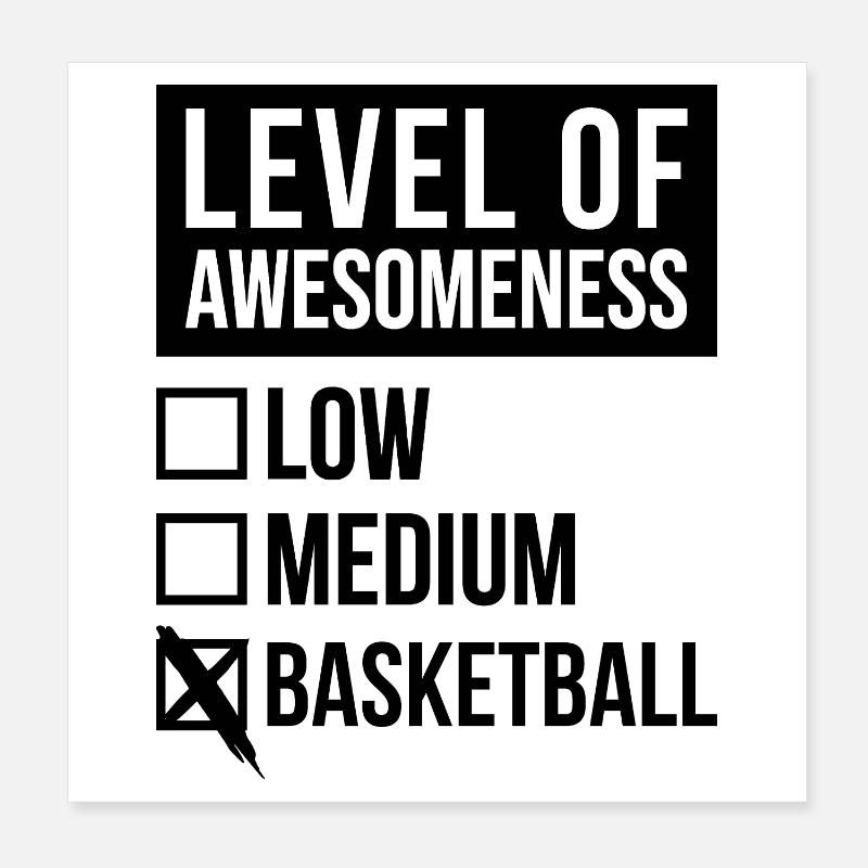 Basketball Poster 20x20 cm