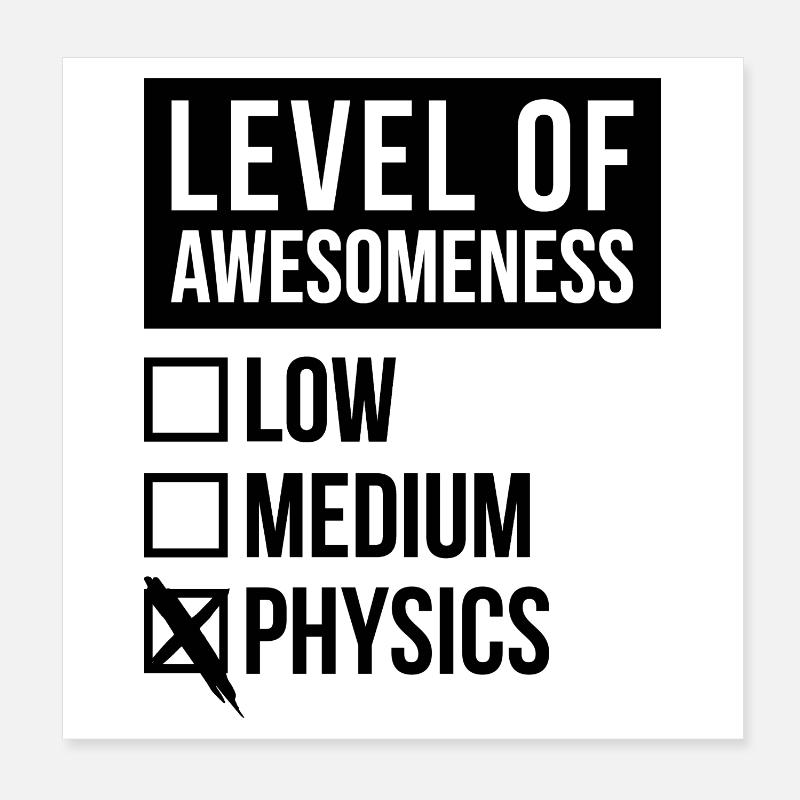 Physik Poster 20x20 cm
