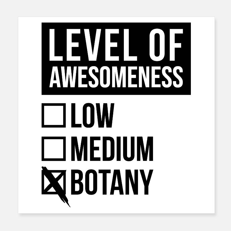 Botanik Poster 20x20 cm