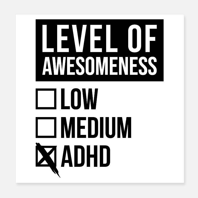 ADHS Poster 20x20 cm